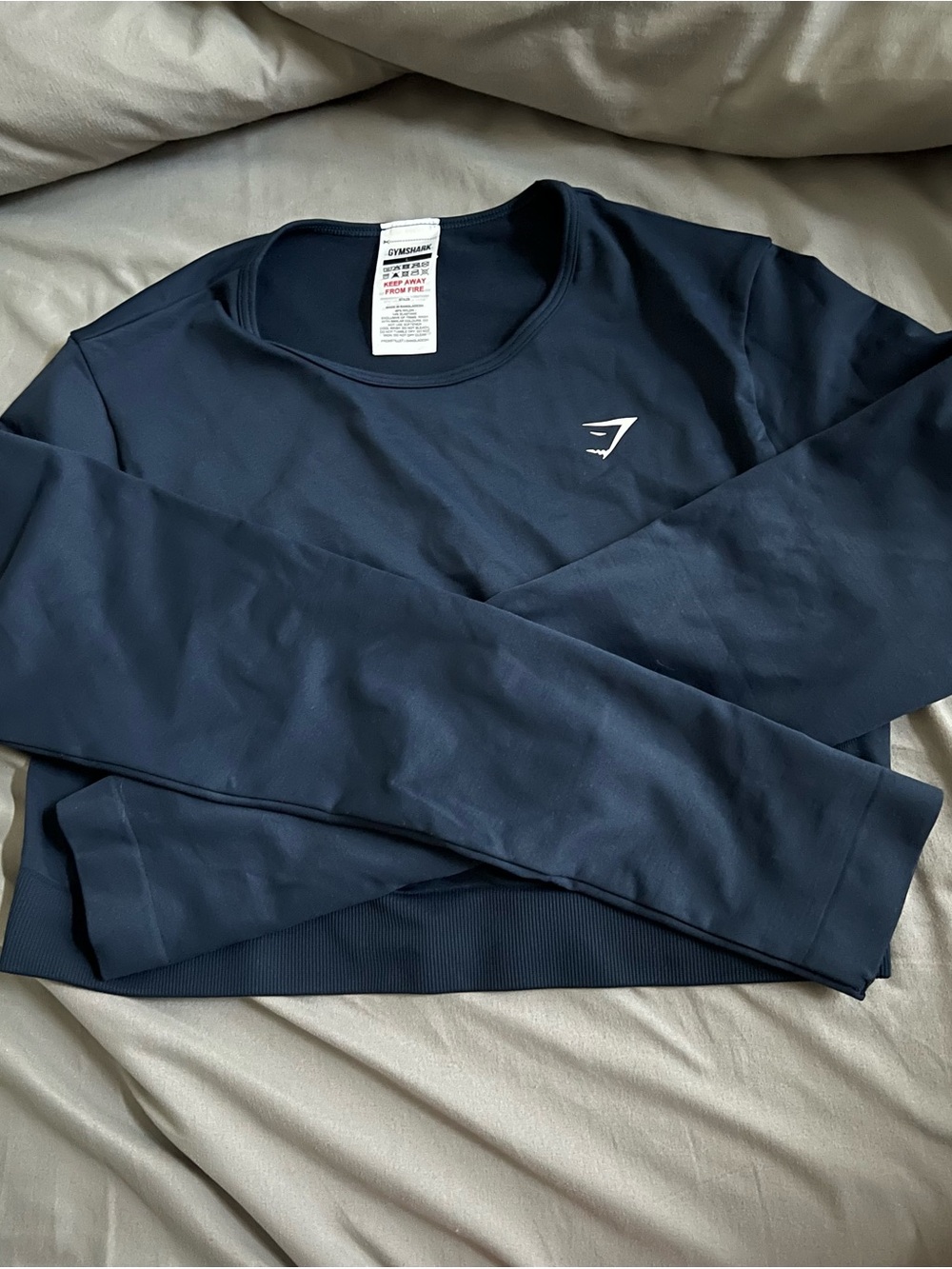 Gymshark Dark Navy Everyday Seamless Long Sleeve Top